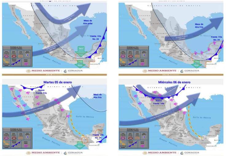 Lee más sobre el artículo LLUVIAS Y HELADAS SE PRONOSTICAN PARA MÉXICO CONFIRMA SNM