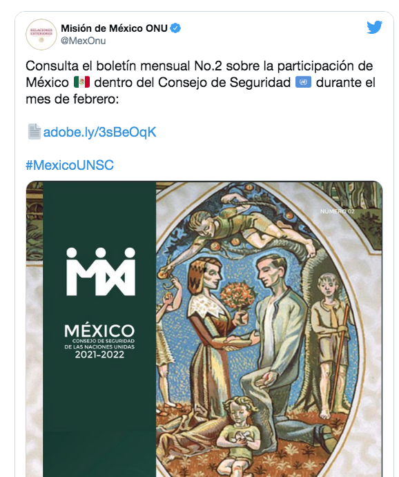 Lee más sobre el artículo PARTICIPACIÓN DE MÉXICO EN EL CONSEJO DE SEGURIDAD ONU