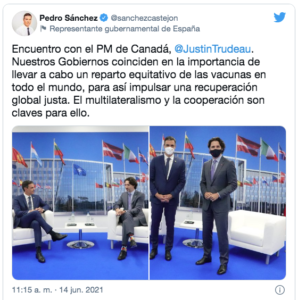 Lee más sobre el artículo TRUDEAU Y PEDRO SÁNCHEZ, HABLÁN DE LA SITUACIÓN MIGRATORIA EN MÉXICO Y CENTRO AMÉRICA