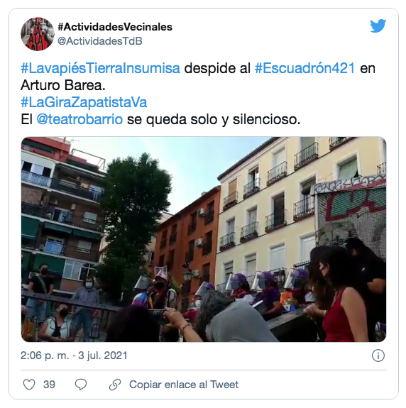 Lee más sobre el artículo LLEGAN A MADRID MIEMBROS DEL EZLN
