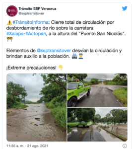 Lee más sobre el artículo 8 MUERTOS DEJÓ HURACÁN GRACE EN VERACRÚZ