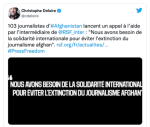 Lee más sobre el artículo PERIODISTAS AFGANOS PIDEN APOYO PARA SALIR DEL PAÍS