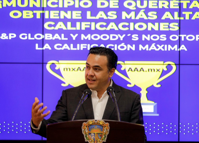 Lee más sobre el artículo OBTIENE QUERÉTARO LA CALIFICACIÓN MÁS ALTA OTORGADA POR STANDARD & POOR’S PARA UN MUNICIPIO DEL PAÍS
