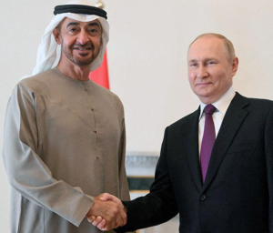 Lee más sobre el artículo EL PRESIDENTE DE EMIRATOS ÁRABES UNIDOS VISITA A VLADIMIR PUTIN DE RUSIA
