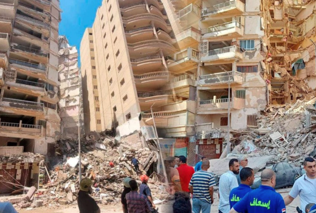 Lee más sobre el artículo DERRUMBE DE EDIFICIO DE 14 PISOS EN EGIPTO DEJA AL MENOS 4 MUERTOS