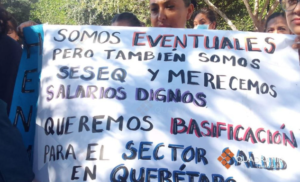 Lee más sobre el artículo PERSONAL DE SALUD EXIGE BASES ESTATALES Y FEDERALES EN QUERÉTARO