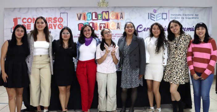 Lee más sobre el artículo PREMIA IEEQ A GANADORAS DE CONCURSO DE ENSAYO SOBRE VIOLENCIA POLÍTICA