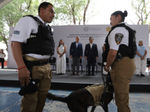 Lee más sobre el artículo Jubilan a 8 elementos caninos del grupo K9 en Querétaro