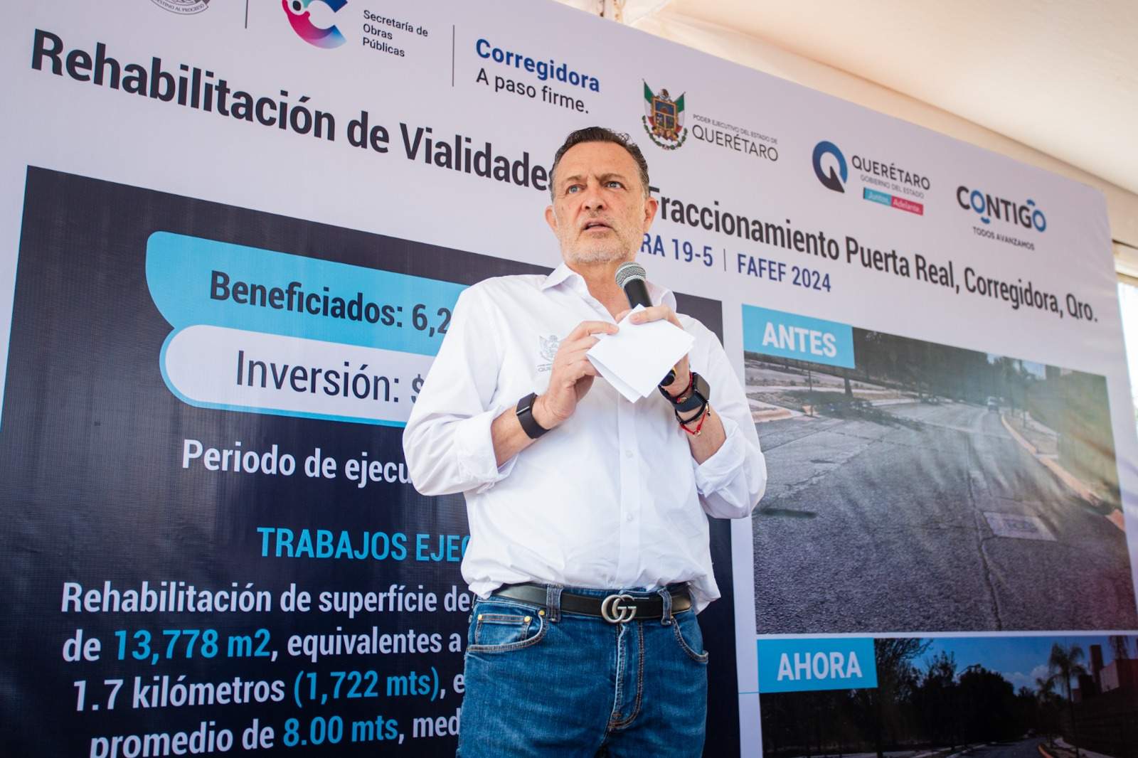 Lee más sobre el artículo Entregan Mauricio Kuri y Chepe Guerrero obra en el fraccionamiento Puerta Real