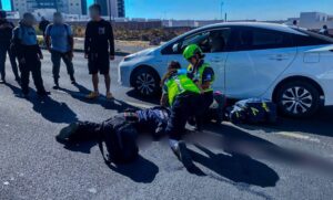 Lee más sobre el artículo Fue derribado motociclista en el Junípero Serra