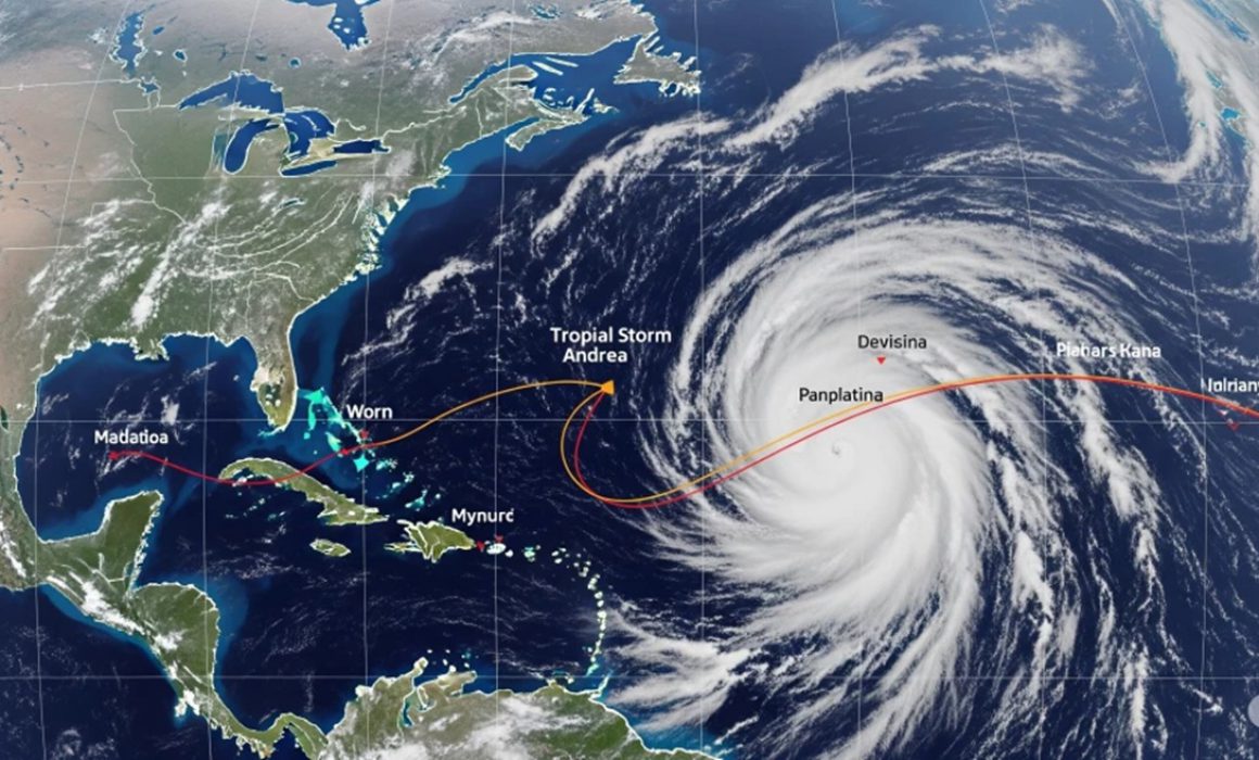 Lee más sobre el artículo Se forma la tormenta Andrea en el Atlántico