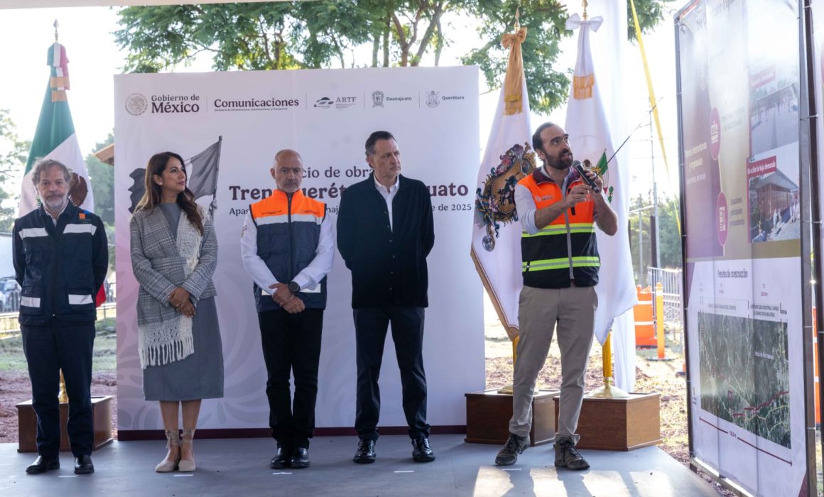 Lee más sobre el artículo Tren Querétaro-Irapuato ayudará a la competitividad de la entidad: Kuri