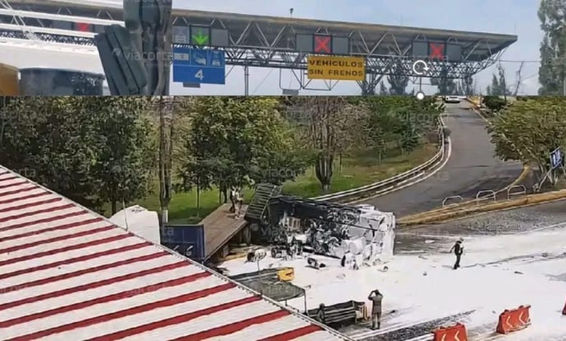 Lee más sobre el artículo Chocan 2 camiones del Ejército en caseta de Zinapécuaro, Michoacán