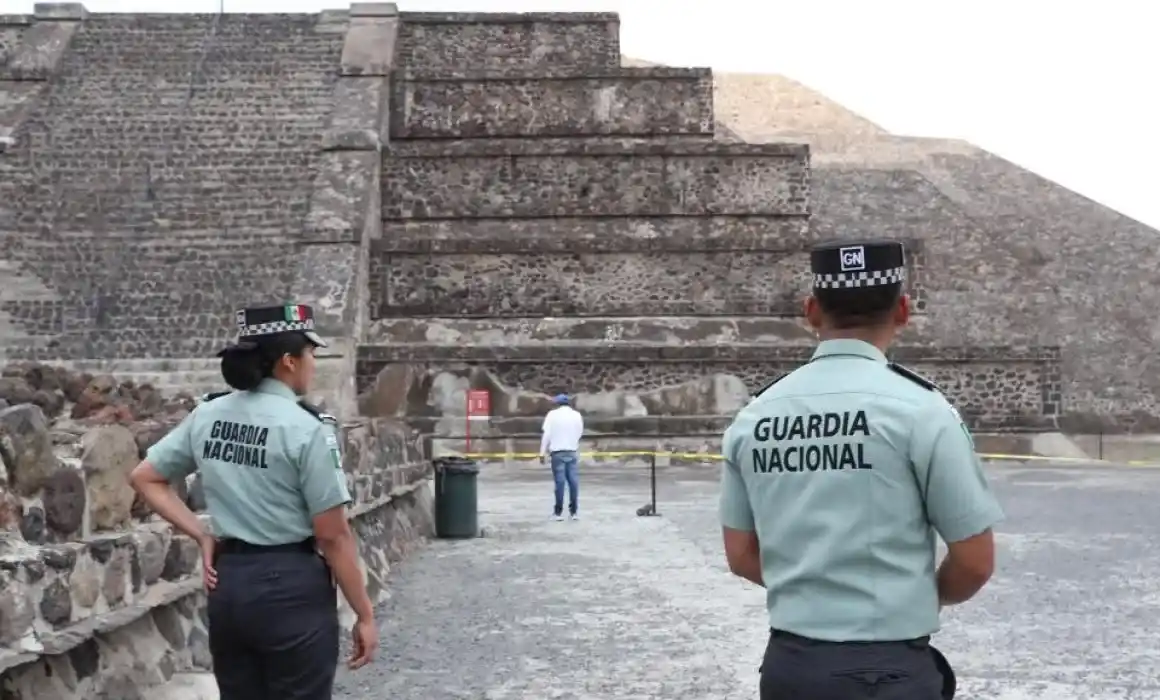 Lee más sobre el artículo Fortalece Guardia Nacional seguridad en Teotihuacán con 100 elementos
